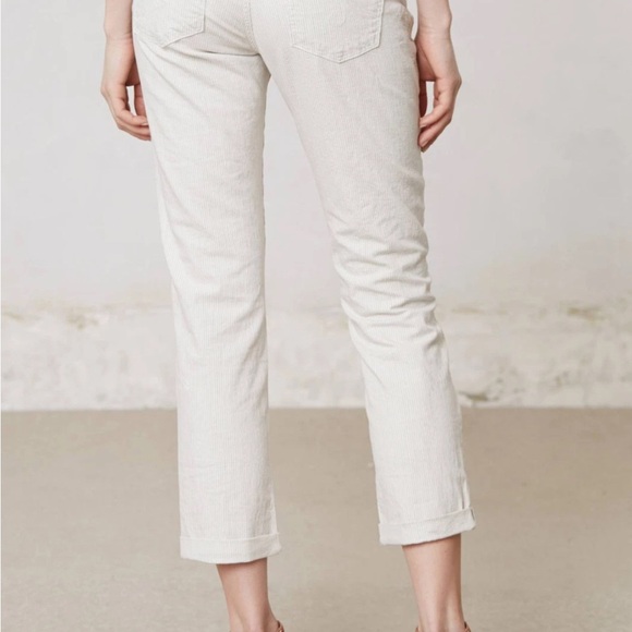 Ag| Adriano Goldschmied Jeans| Chic White ‘Stevie’ Roll-up Slim Straight Sz 29 - Picture 8 of 8